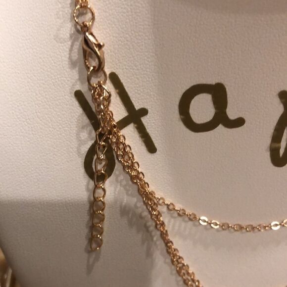 Necklace Multilayered Zinc Alloy heart butterfly - Picture 8 of 10